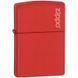 Zippo 233 ZL RED MATTE  233 ZL фото 1