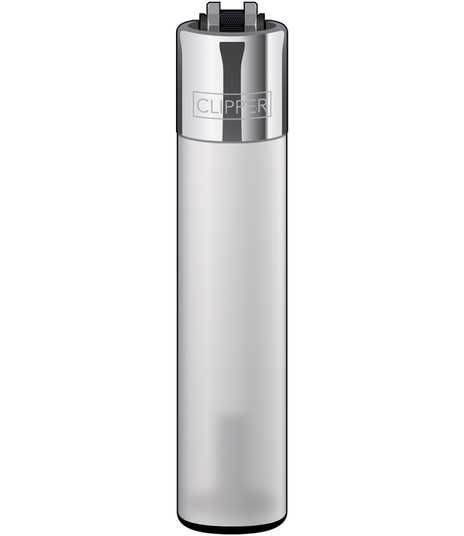 Купить Clipper Transparen Classic белая прозрачная Зажигалка