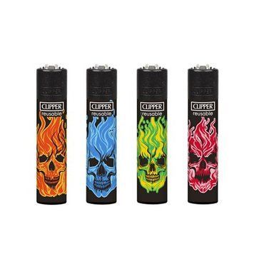 Зажигалка Clipper Skull Blend a57 фото