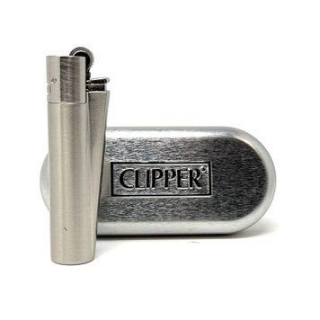 Clipper metal Silver Матовая Зажигалка  2016 фото
