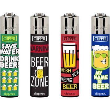 зажигалка Clipper Happy Beer  a148 фото