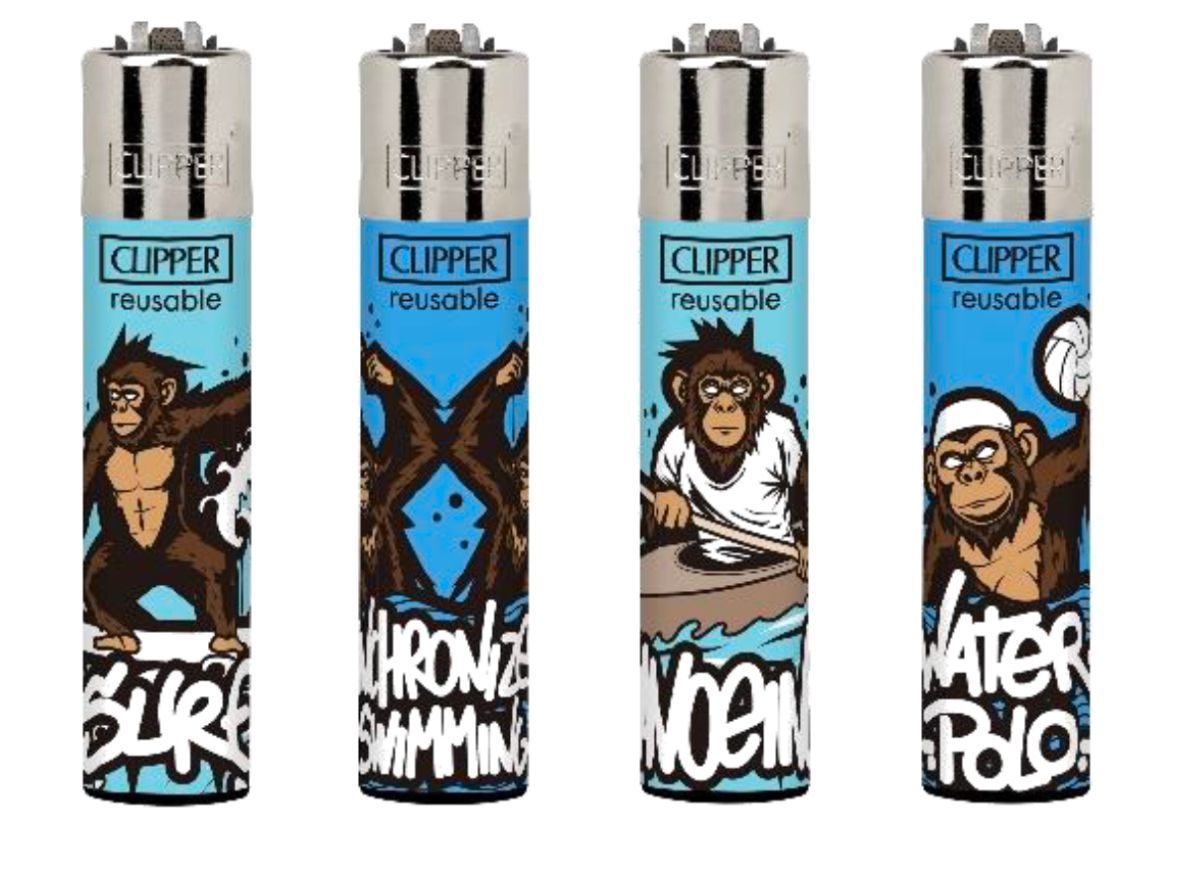 Купить Зажигалка Clipper Olympian Monkeys 4 00117 в интернет