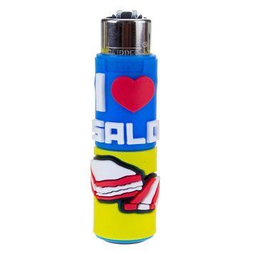 Зажигалка Clipper Caver Silicone I love Salo 420420 фото