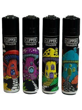 Зажигалка Clipper Classic Fungi Houses  000829 фото