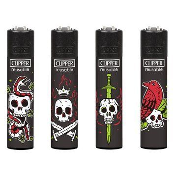 Зажигалка Clipper TATTOO SKULLS 1 00064 фото