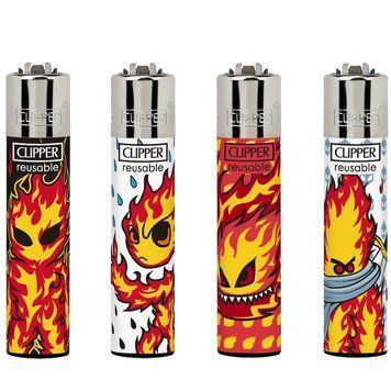 Зажигалка Clipper  BURNINGMAN a165 фото