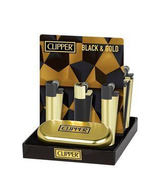 Clipper Metal Classic BLACK & GOLD Оптом (12 шт) 917 фото