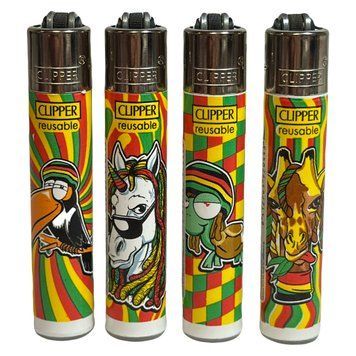 Запальничка Clipper Medium Rasta Animals D CP21/0005 фото