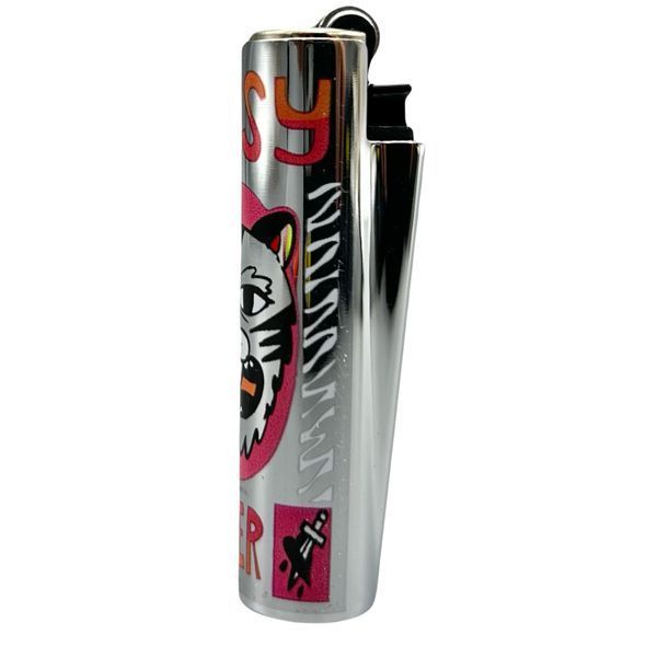 Запальничка Clipper micro metal case Aggressive Animals cm9 фото
