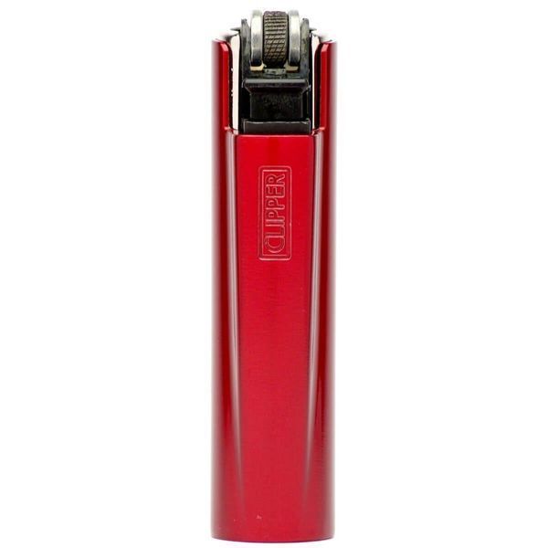Запальничка Clipper micro metal case RED mat CM4 фото