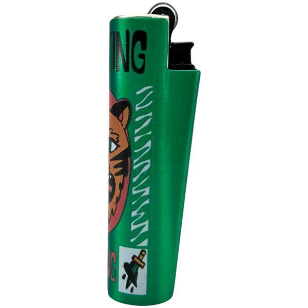 Зажигалка Clipper micro metal case Aggressive Animals cm12 фото