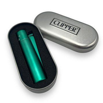 Зажигалка Clipper metal TURQUOISE Матова 0001245 фото